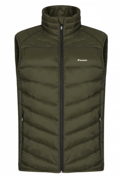 BODYWARMER KAKI DAIKIN